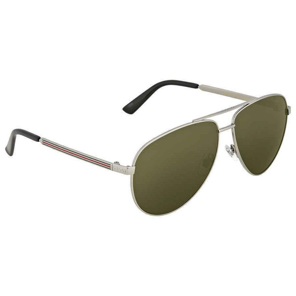 NEW Gucci Aviator Green Men's Sunglasses